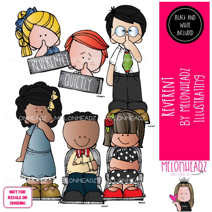 Reverent clip art, quiet, hush, LDS Mini