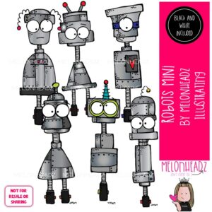 Robots clip art, Machine clip art Mini