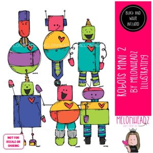 Robots clip art  2, Machine clip art Mini