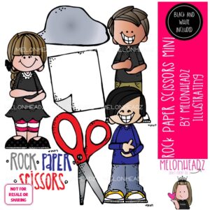 Rock Paper Scissors clip art, play Mini