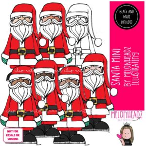 Santa clip art, Giverse clip art, Christmas clip art Mini