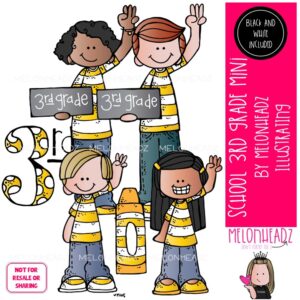 School clip art, 3rd (third) grade Mini