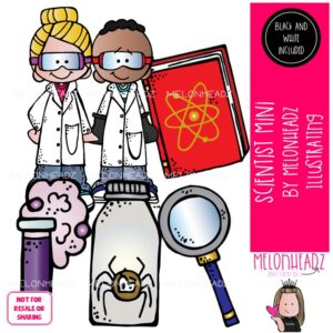 Scientist clip art, science, test tube Mini