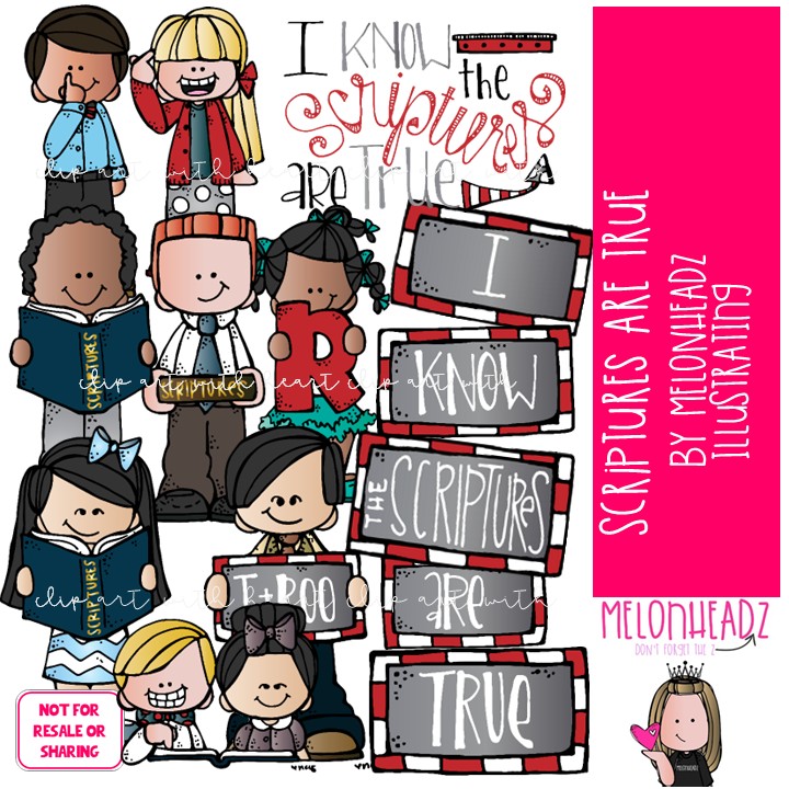 Scriptures are true clip art, LDS COLORED Version