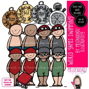 World Games clip art, Swimming clip art, Sports clip art COMBO PACK