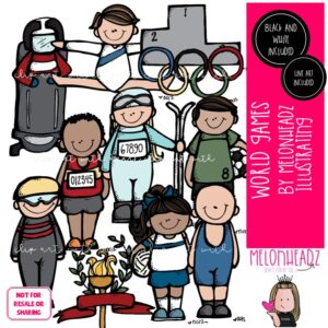 World Games clip art, Sports clip art COMBO PACK
