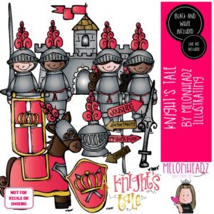Knights Tale clip art, castle, medieval COMBO PACK