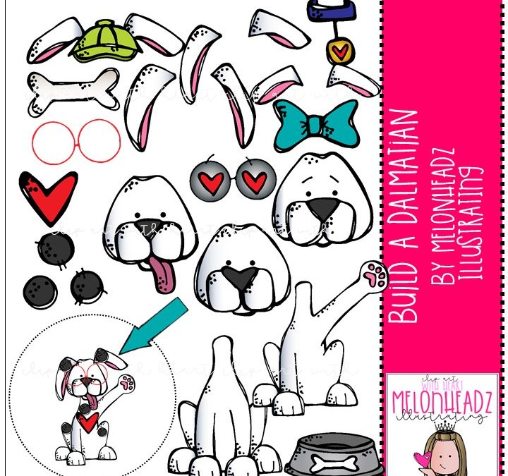 Build a Dalmatian clip art