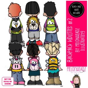Backpack Kidlettes clip art # 2, School clip art Mini