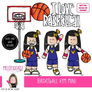 Basketball clip art, Kym, Melonheadz Characters Mini