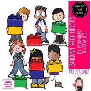Building Brick kidlettes clip art, Math, Construction Bricks Mini