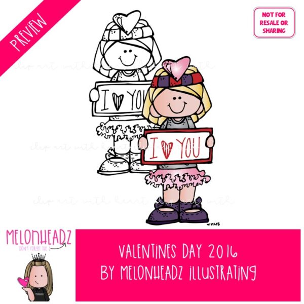 Valentines Day clip art 2016 - COMBO PACK - Image 2