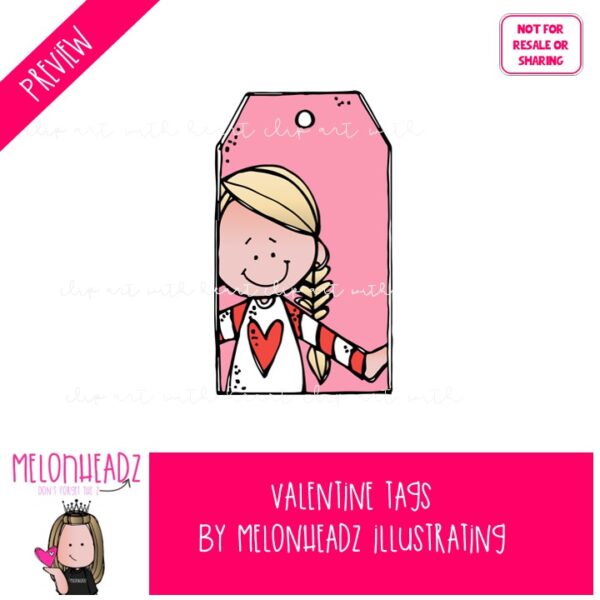 Valentine Tags clip art - Image 2