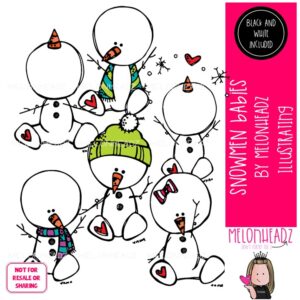 Snowmen Babies clip art, Winter clip art Mini