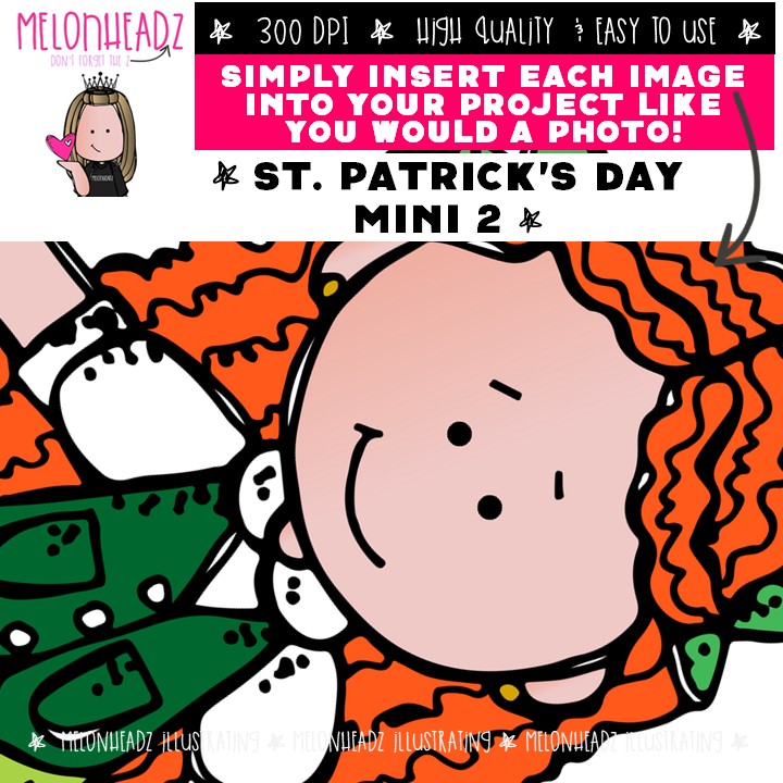 St Patrick's Day clip art 2, pot of gold, rainbow Mini - Image 3