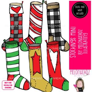 Stockings clip art, Christmas clip art Mini