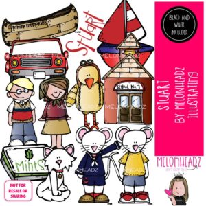 Stuart clip art, mouse, literature, book companion COMBO PACK