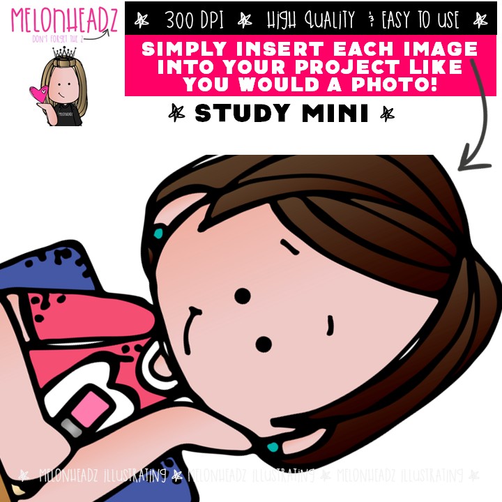 Study clip art, Learning, homework Mini - Image 3