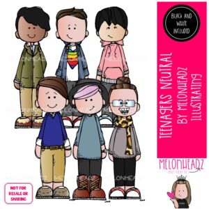 Teenagers Neutral clip art, Big Kids clip art Mini