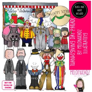 Thanksgiving Day Parade clip art, Balloon clip art COMBO PACK