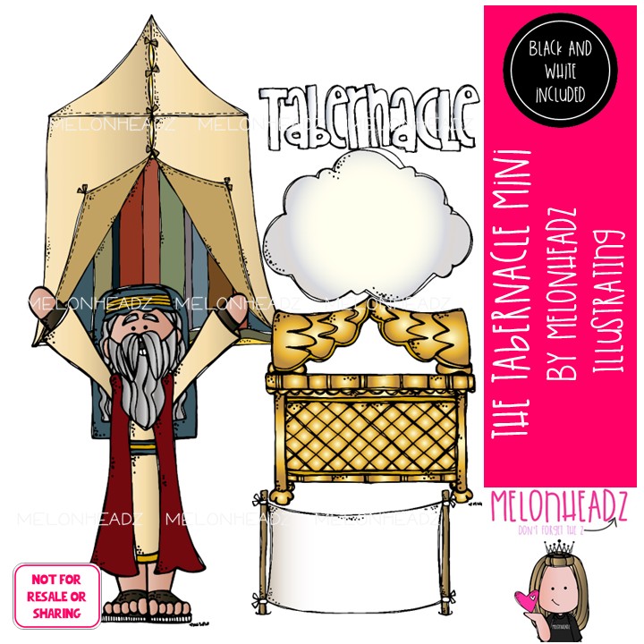 The Tabernacle clip art, Bible, Moses, Ark of the Covenant Mini