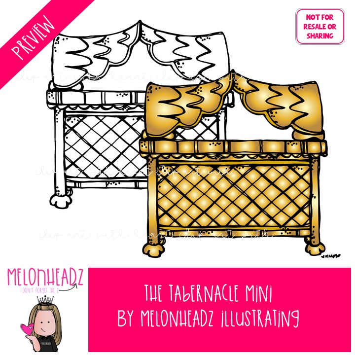 The Tabernacle clip art, Bible, Moses, Ark of the Covenant Mini - Image 2
