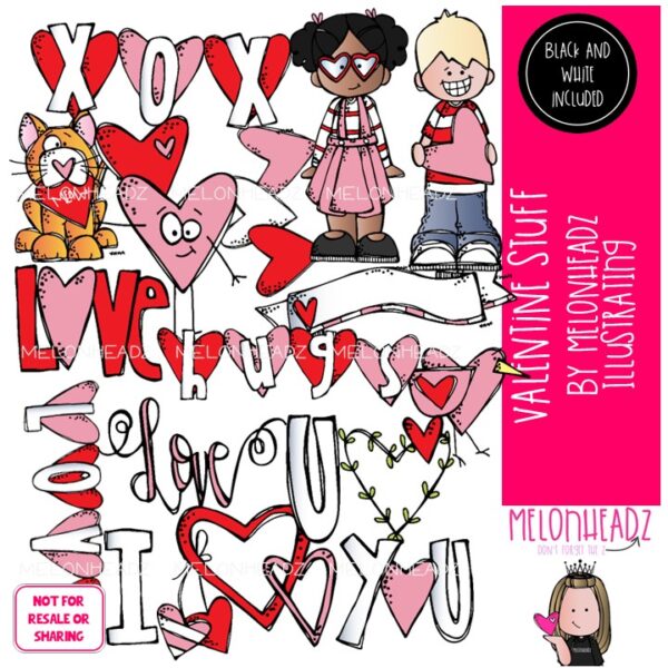 Valentine Stuff clip art - COMBO PACK