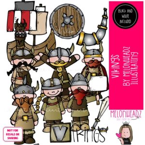 Vikings clip art, Warrior clip art COMBO PACK
