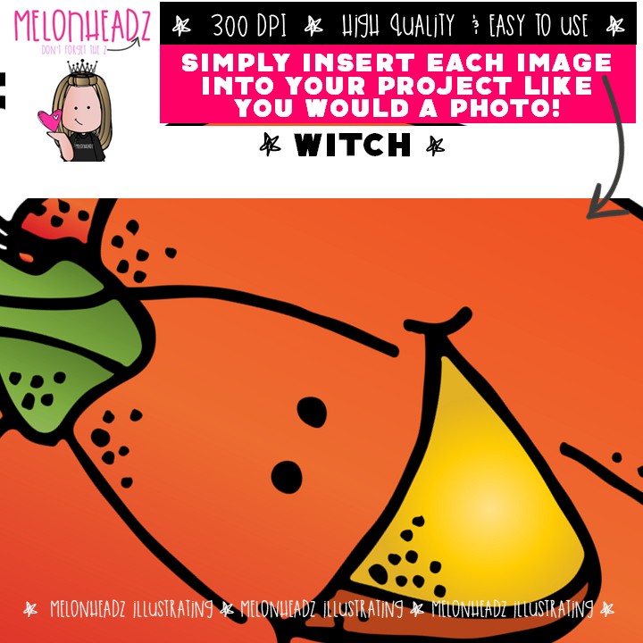 Witch clip art, Halloween, haunted house COMBO PACK - Image 3