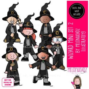 Wizard 2 clip art, witch Mini