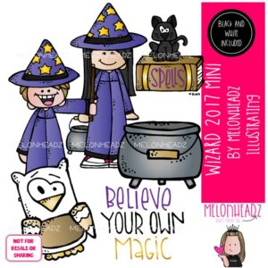 Wizard clip art 2017, witch Mini