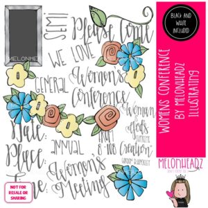 Women's Conference clip art, LDS COMBO PACK