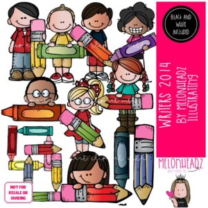 Writers clip art, Writing clip art, Pencil clip art, Crayon clip art COMBO PACK