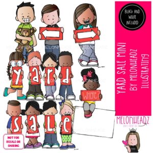 Yard Sale clip art, Fund Raiser clip art Mini