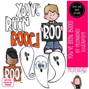 You've been Booed clip art, Ghost clip art, Halloween clip art Mini
