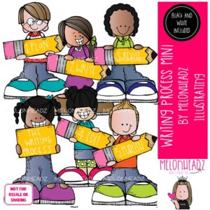 Writing Process clip art, Pencil clip art Mini