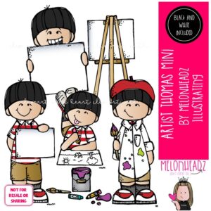 Artist clip art, Thomas clip art, Melonheadz Characters clip art Mini