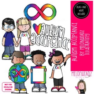 Autism Acceptance clip art, Differently Abled clip art Mini