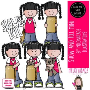 Show and Tell clip art, star student, sequence Mini