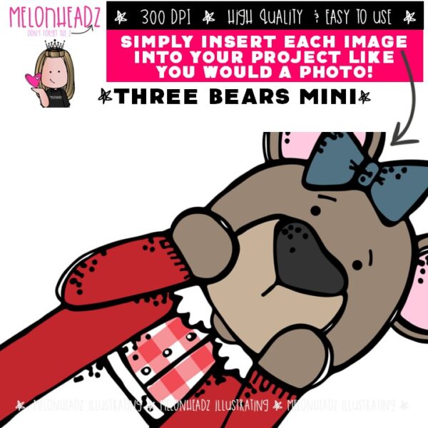 Three Bears clip art, Goldilocks, Literature Book Companion Mini ...