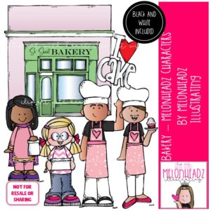 Bakery clip art, Baking clip art, Melonheadz Characters clip art Mini