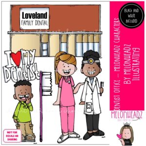 Dentist Office clip art, Melonheadz Characters Mini