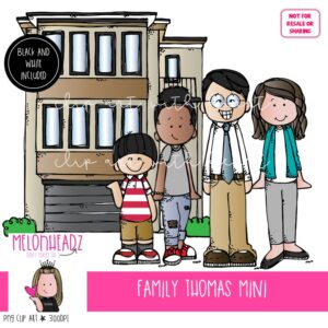 Family clip art, Thomas, Melonheadz Characters Mini
