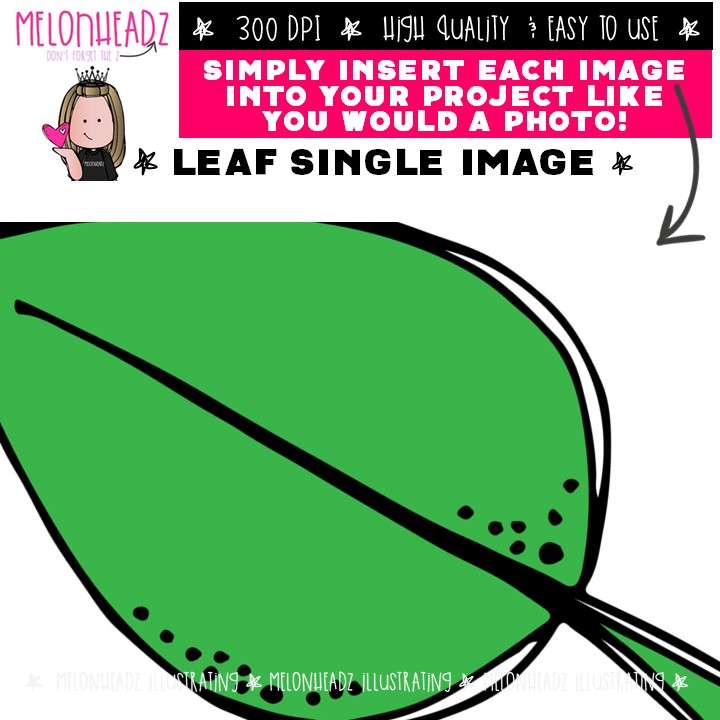 Leaf clip art, Single Image, multicolored - Image 2