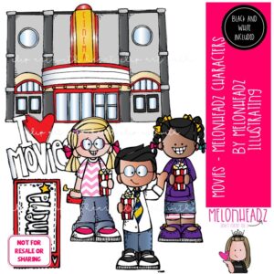Movies clip art, Melonheadz Characters Mini