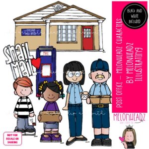 Post Office clip art, Melonheadz Characters Mini