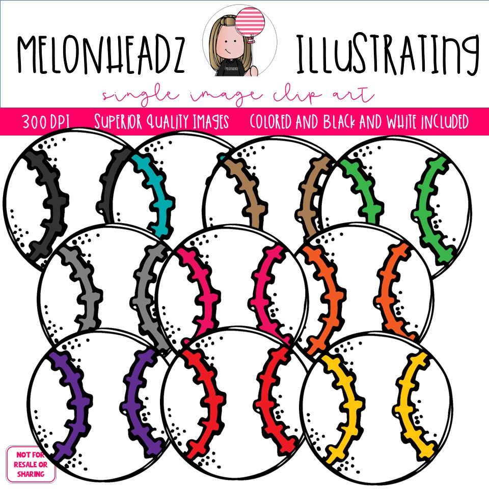 Baseball clip art, Single Image