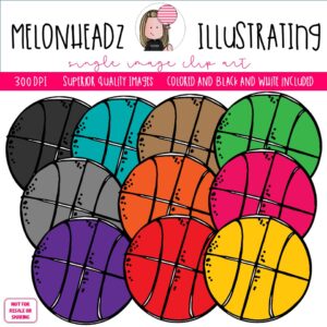 Basketball clip art, sport Single Image