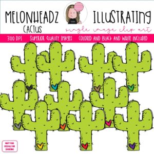 Cactus clip art, Single Image, desert, plant