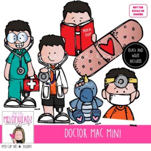 Doctor clip art, Mac, Melonheadz Character Mini